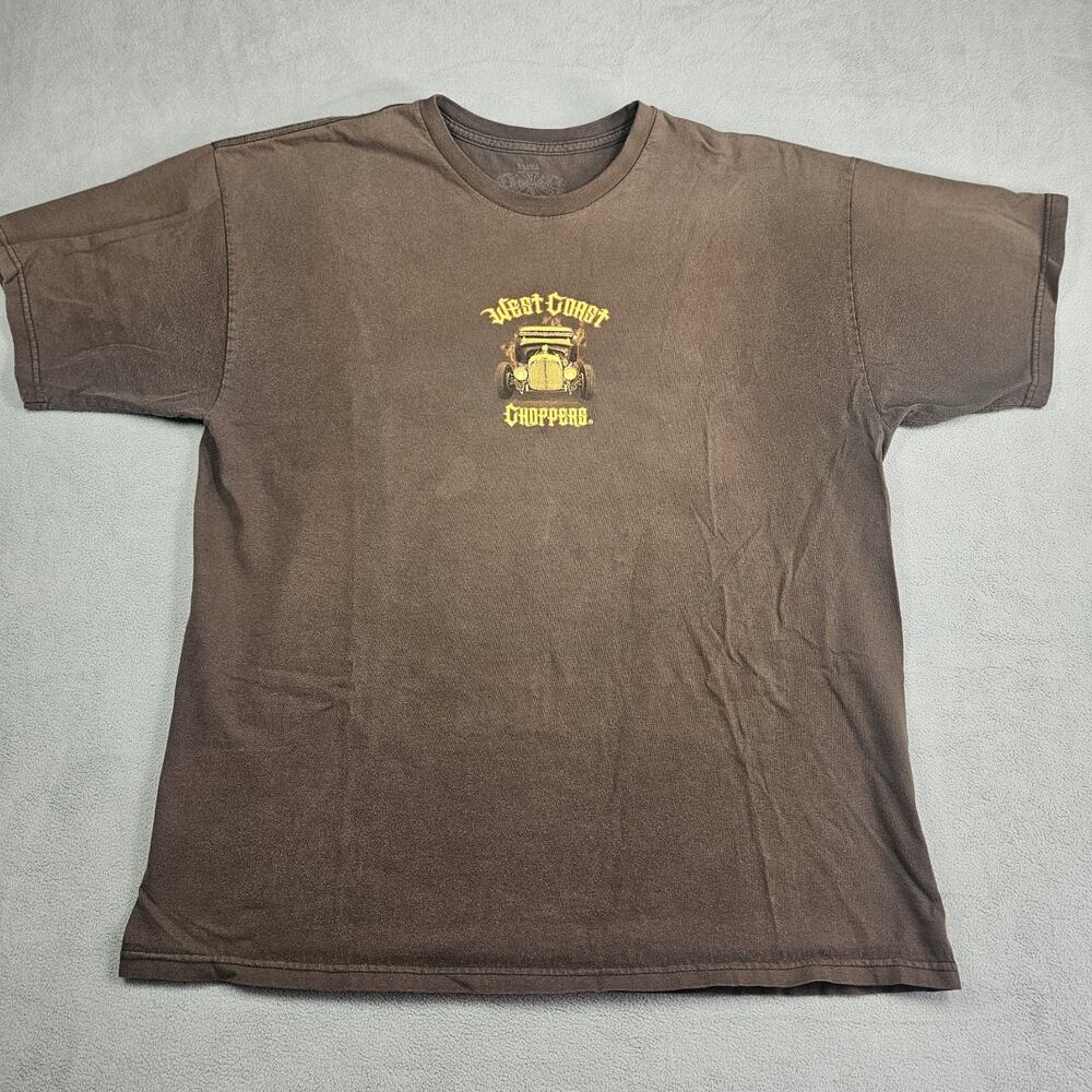 Y2K West Coast Choppers T-Shirt Mens XL Original Outlaw Faded Distressed Grunge